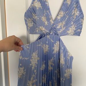 Abercrombie Giselle Pleated Cutout Dress